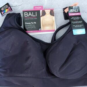 Bali Comfort Revolution Flexes to Fit Wirefree Bra Shapes & Supports 3XL NWT